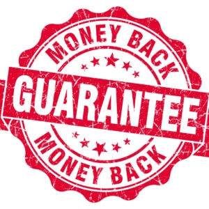 money back guarantee grunge red stamp